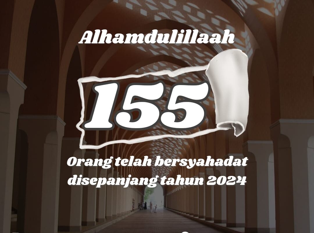 155 orang mualaf di 2024