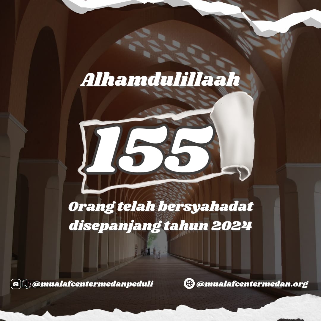 155 orang mualaf di 2024