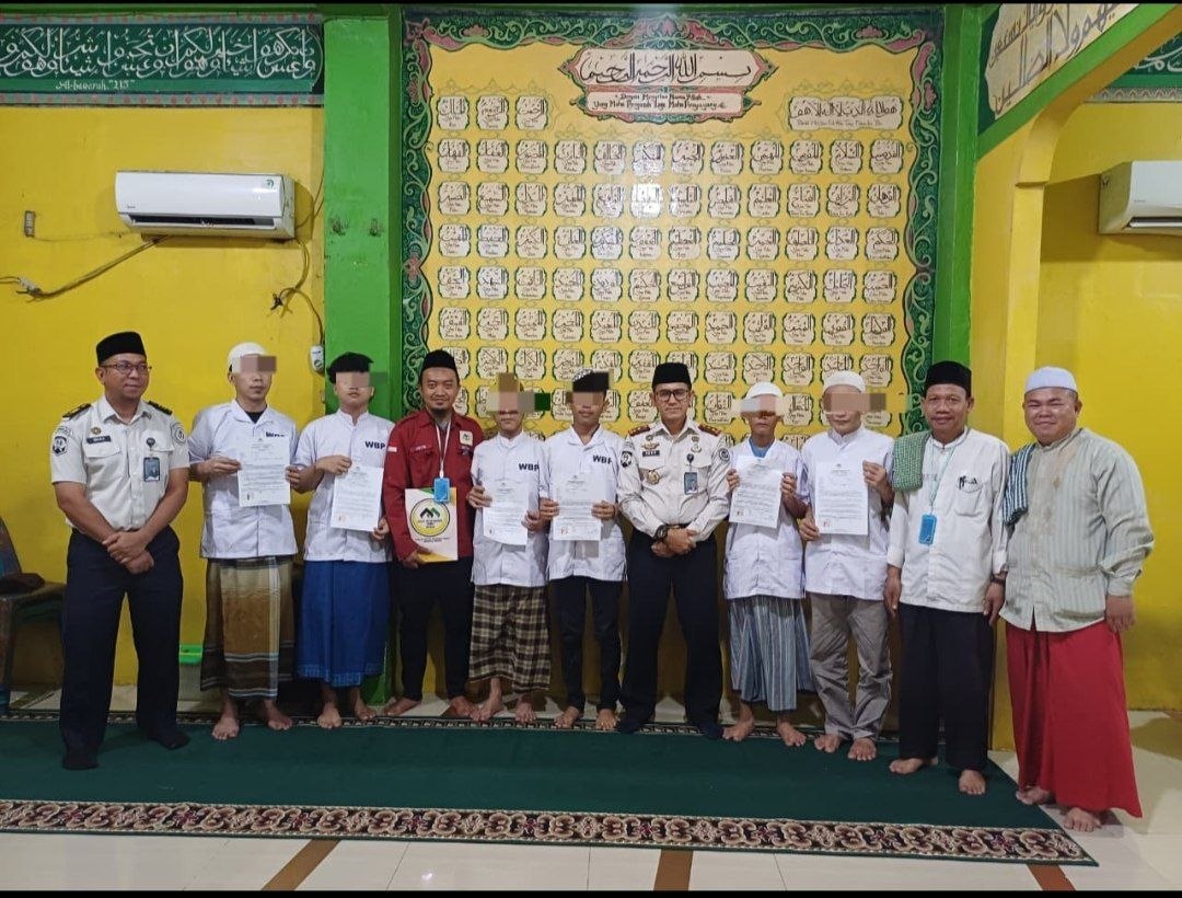 Pendampingan pengucapan syahadat di Rutan Labuhan Deli